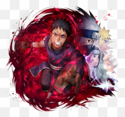 Artwork With Rin And Minatos Nice Face - Obito Ultimate Ninja Blazing Png,Obito Png
