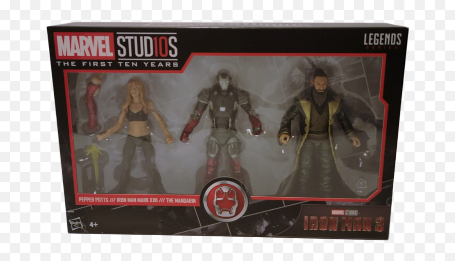 Marvel Legends The First 10 Years Iron Man 3 Triple Figure Pack - Iron Man Armored Adventures Tony Png,Iron Man 3 Logo