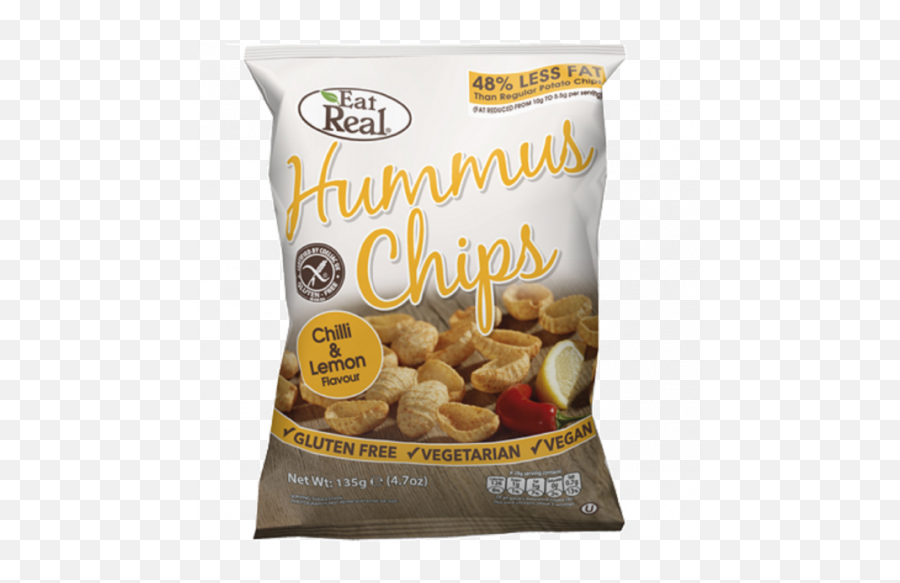 Eat Real Hummus Chips - Chilli U0026 Lemon 45g Hummus Chips Uae Real Eat Png,Hummus Png