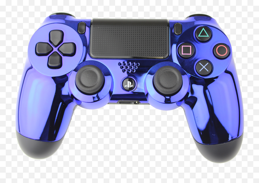 Download Blue Chrome Rapid Fire Playstation 4 Controller - Game Controller Png,Playstation Controller Png