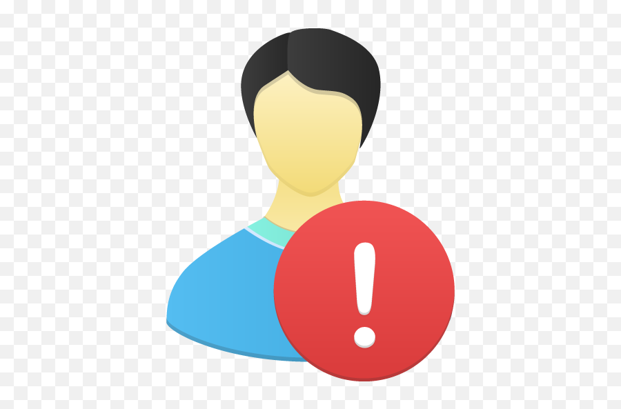 Male User Warning Icon - Flatastic Icons Part 4 Softiconscom User Male Delete Png,Warning Png