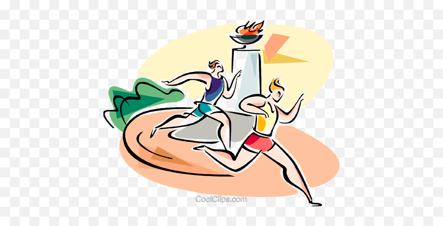 People Running Race Royalty Free Vector Clip Art - Clip Art Png,People Running Png
