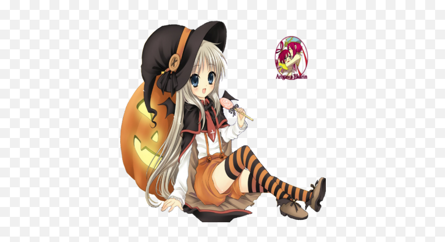 Render Anime Girl Halloween - Roblox Halloween Anime Girl Png,Anime Girl Sitting Png