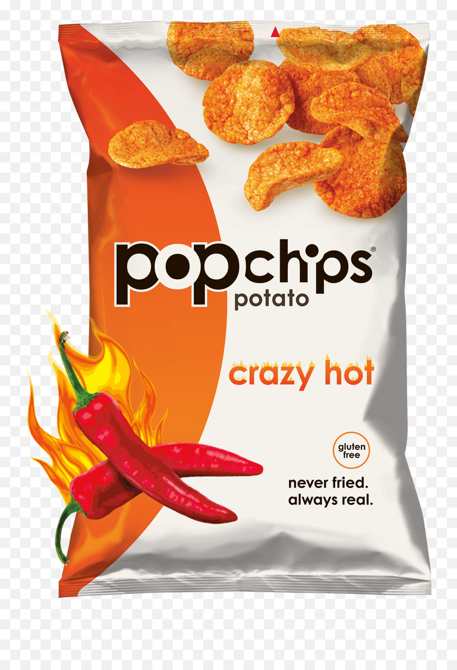 Download 5oz Bag Of Crazy Hot Popchips - Pop Chips Spicy Png Popchips Crazy Hot,Spicy Png