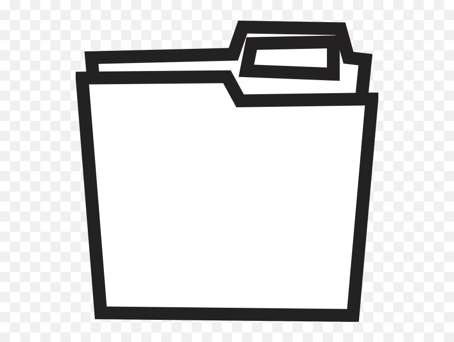 Clip Art - Files Clipart Black And White Png,Manila Folder Png