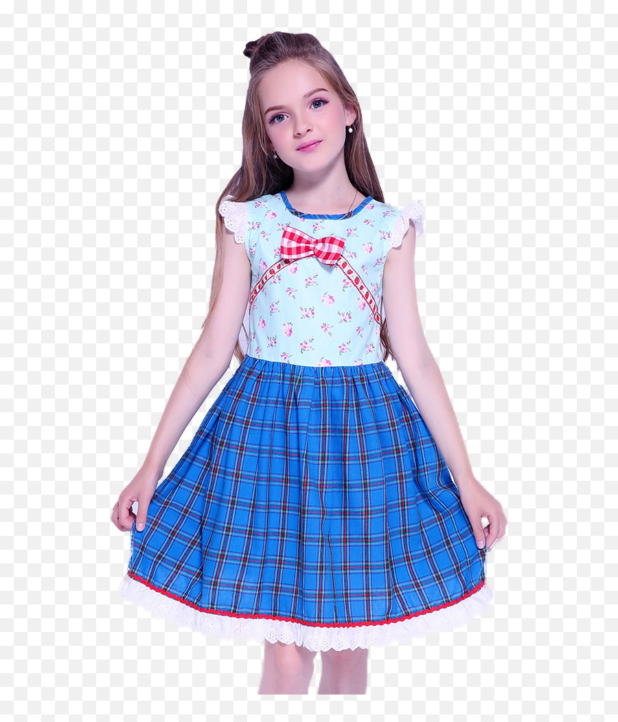 Buy Girls Dress Patchwork Colorblock - Girl Png,Checkered Pattern Png