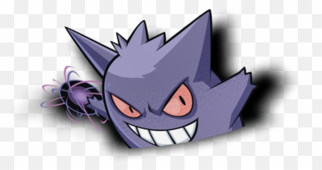 Gengar Peeker Sticker - Gengar Peeker Sticker Png,Gengar Png