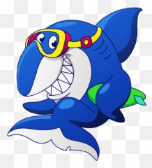 Funny Shark - Summer Clip Art png