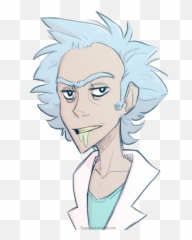 Dripping Happy Rick Sanchez White Face Mask Png - free transparent png ...