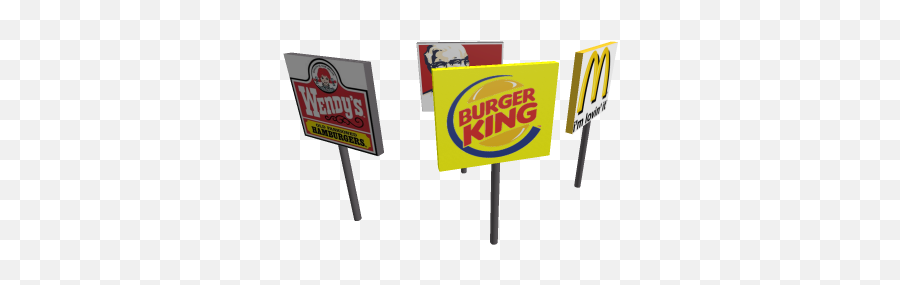 Mcdonaldu0027skfcu0027swendyu0027sburgeru0027s Kingu0027s Sign - Roblox Burger King Png,Wendys Png