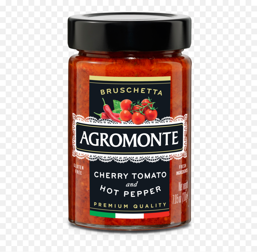 Agromonte - Cherry Tomato And Hot Pepper Bruschetta Agromonte Sicilian Pesto Png,Hot Pepper Png
