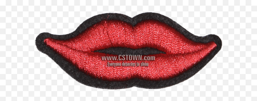 3d Red Lips Embroidery Patch For Shirts - Illustration Lip Gloss Png,Red Lips Png
