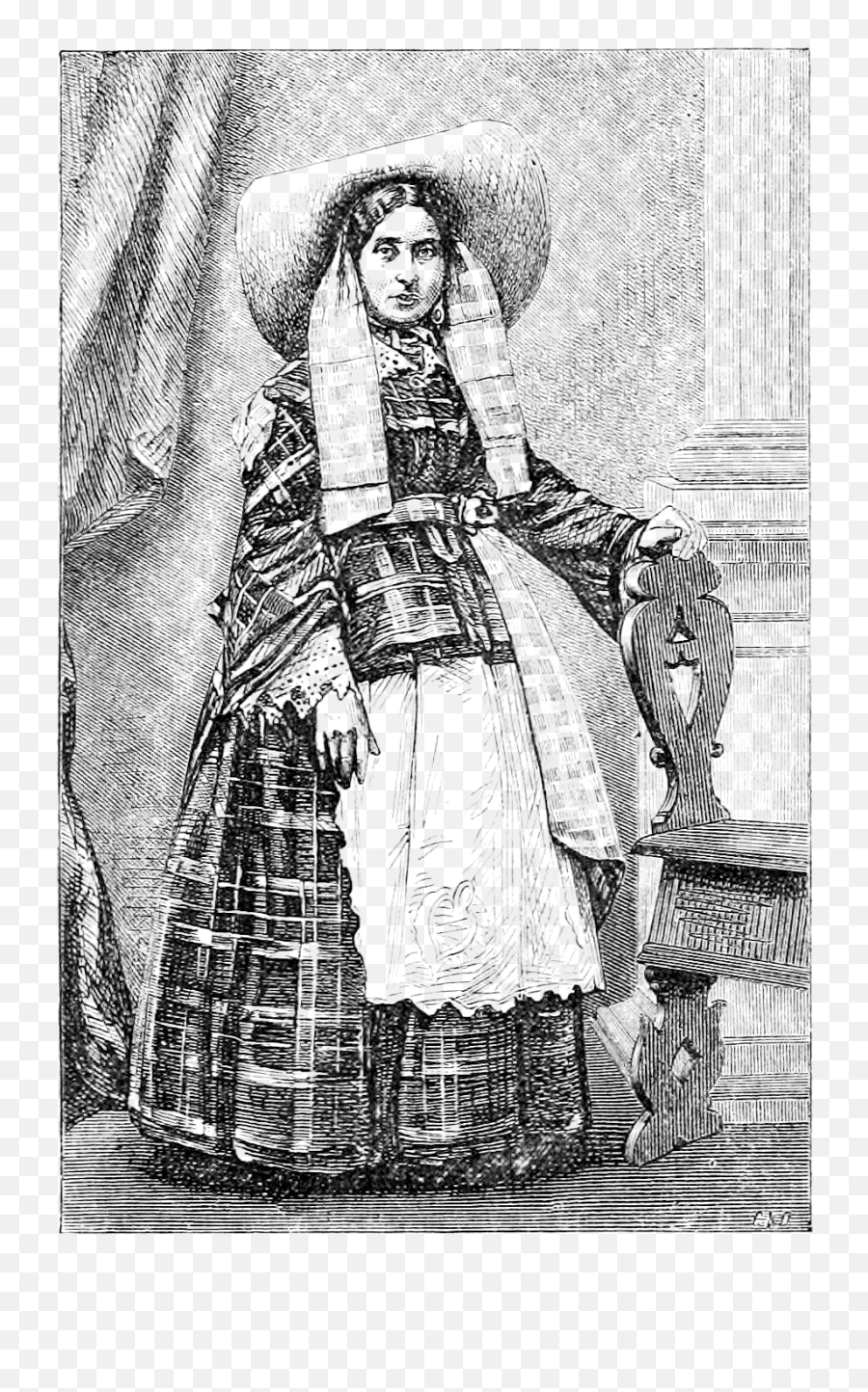 Filewet - Nurse In Tuscany 1860s Transparentpng Full Dress,Nurse Png