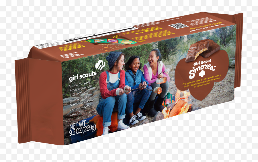 Smores - Smores Girl Scout Cookie Box Full Size Png Girl Scouts Of The Usa,Smores Png
