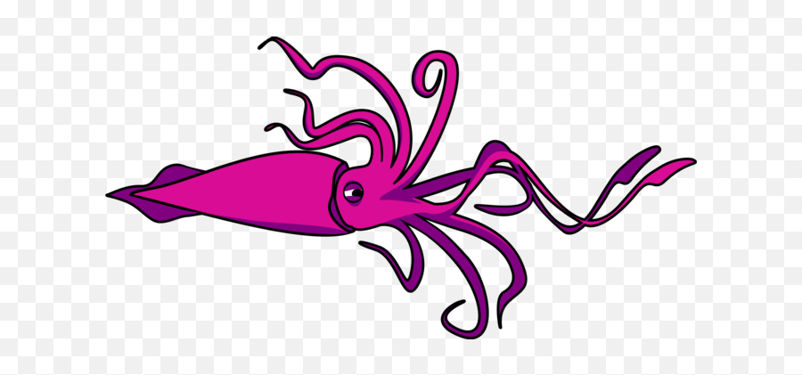 Transparent Png Images And Svg Vector - Giant Squid Black And White,Squid Png