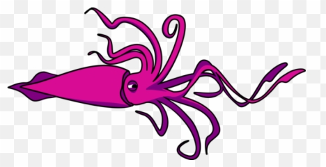 Transparent Png Images And Svg Vector - Giant Squid Black And White,Squid Png