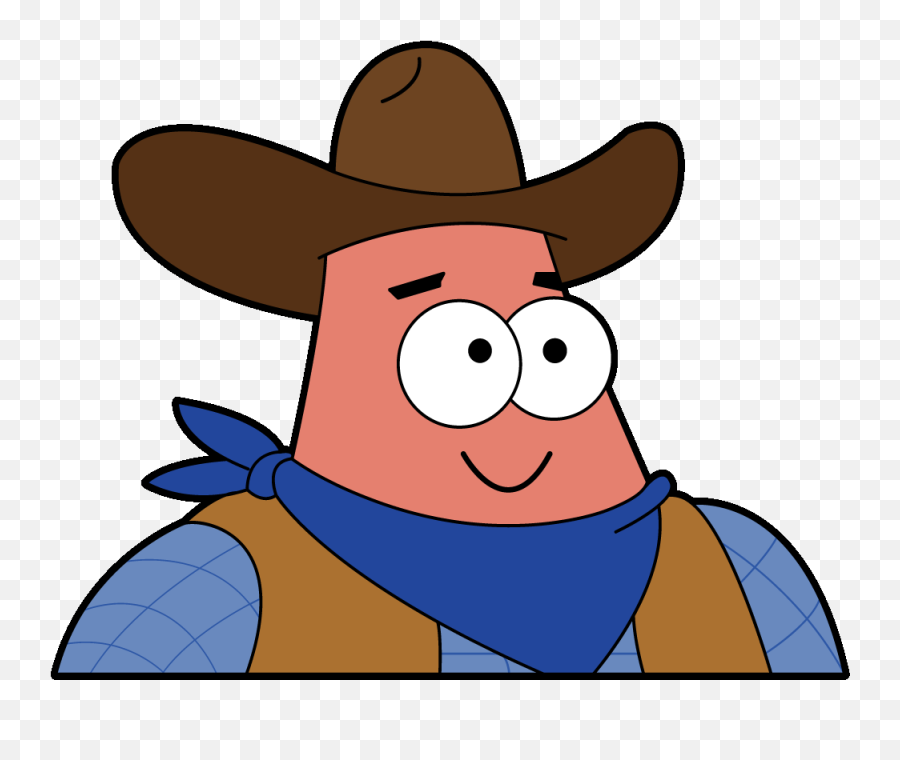 Cowboy Patrick Transparent - Cowboy Patrick Star Png,Cowboy Transparent