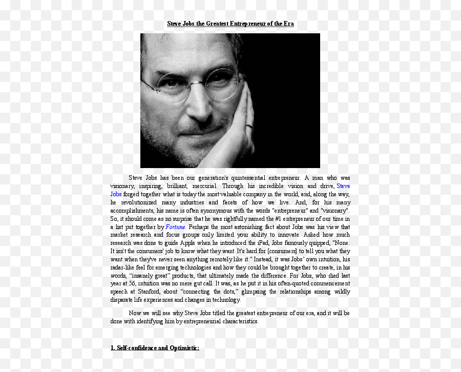 Steve Greatest Entrepreneur - Steve Jobs Png,Steve Jobs Png