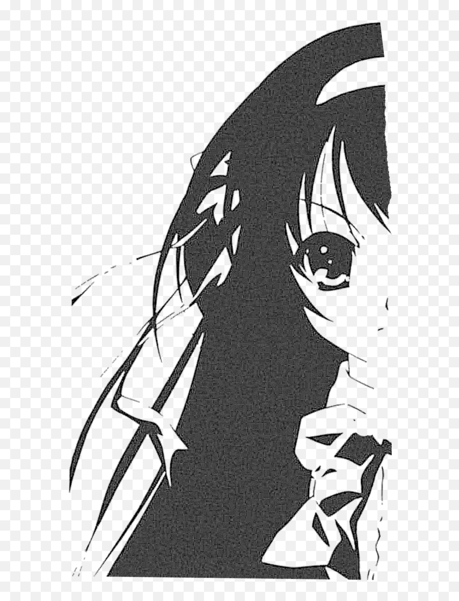 Haruhi Suzumiya Png Black And White - Anime Character Anime Stencils,Black And White Anime Png