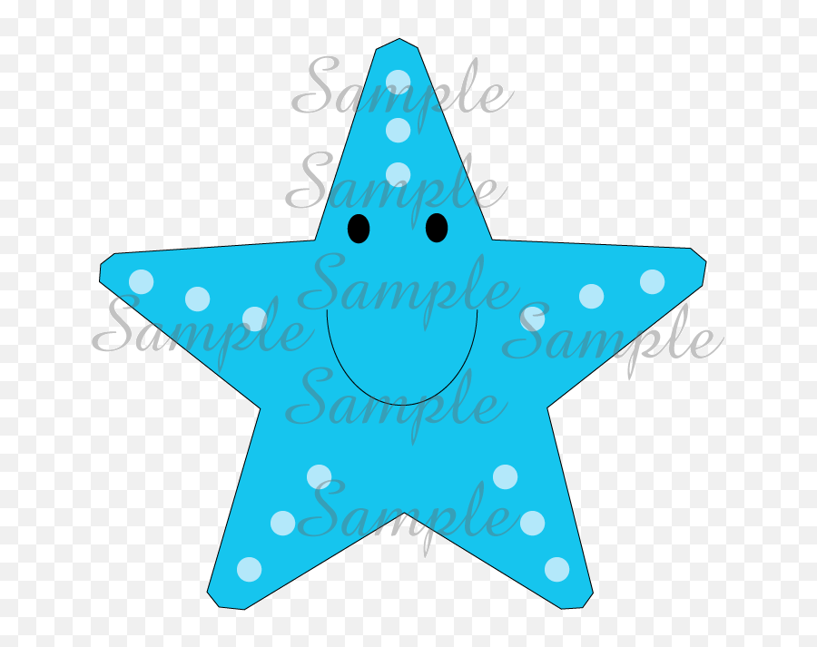 Clip Art Blue Starfish Graphic - Sailboat Clipart Png,Blue Starfish Logo