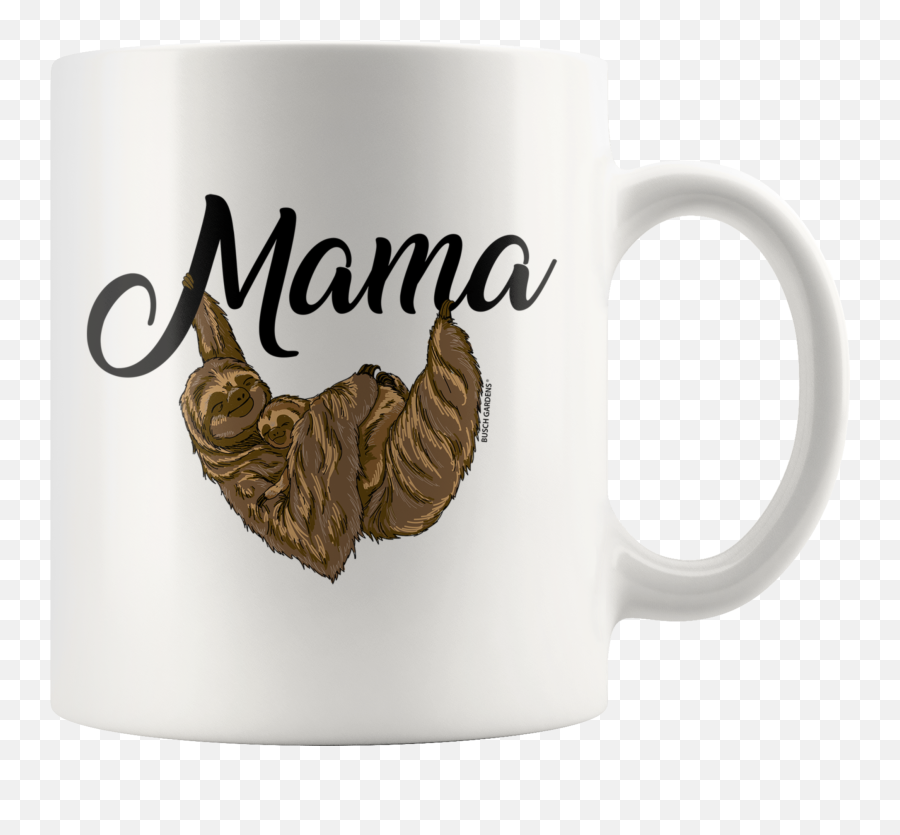 Busch Gardens Mama Sloth Mug - Magic Mug Png,Busch Gardens Logo