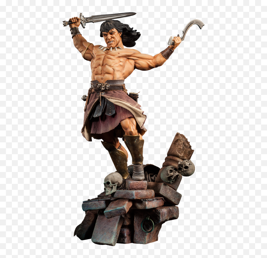 Rage Of The - Sculpture Of Conan Png,Conan The Barbarian Logo