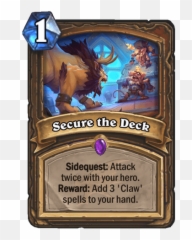 Descent Of Dragons Card Reveals November 22nd - News Icy Secure The Deck Hearthstone Png,Druid Png