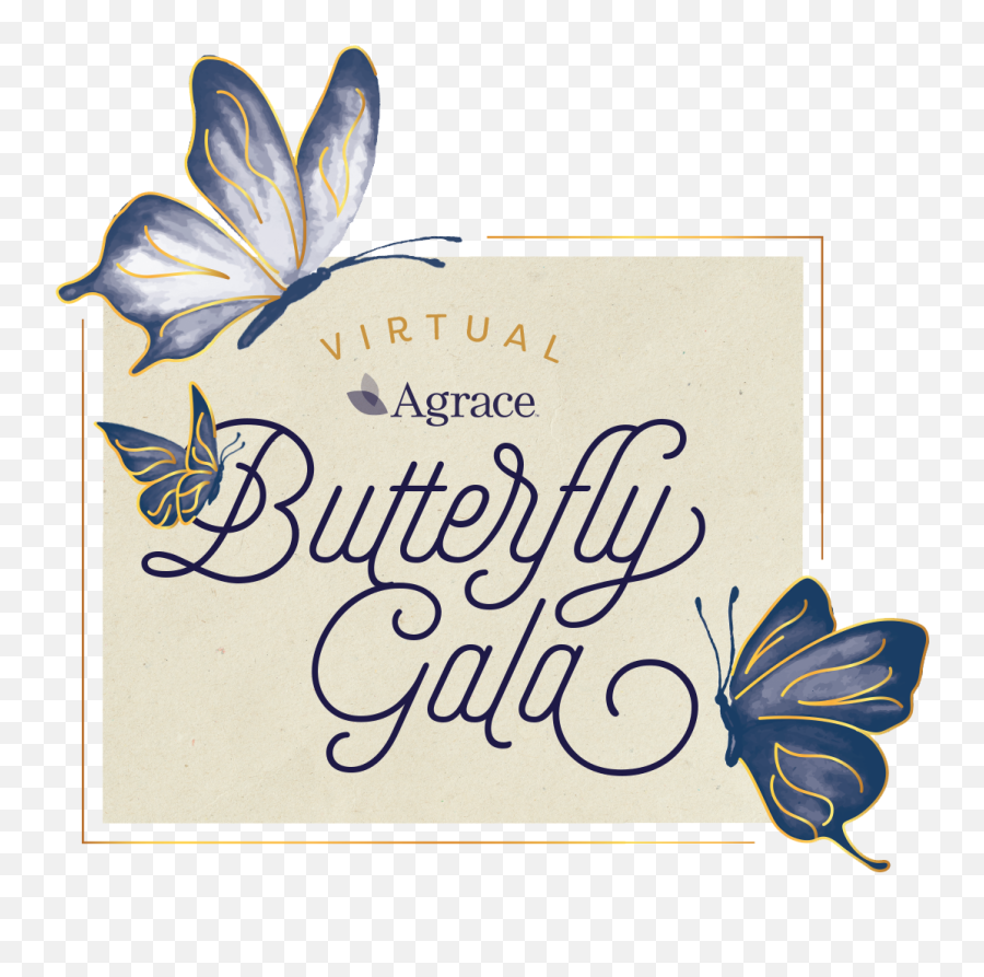 Agrace Butterfly Gala Virtual Event Supporting Patients - Spoon Fork Breakfast Logo Png,Butterfly Logo Name