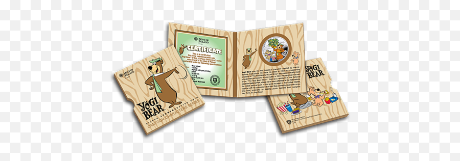 Yogi Bear 1 Dollar Series Cartoon Characters - Wooden Block Png,Yogi Bear Png