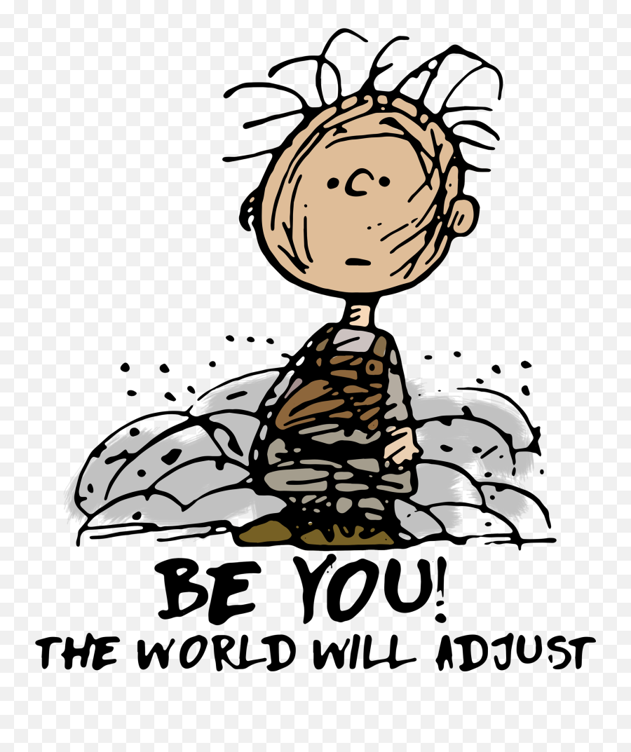Charlie Brown Be You The World Will Adjust Shirt Sweater Png