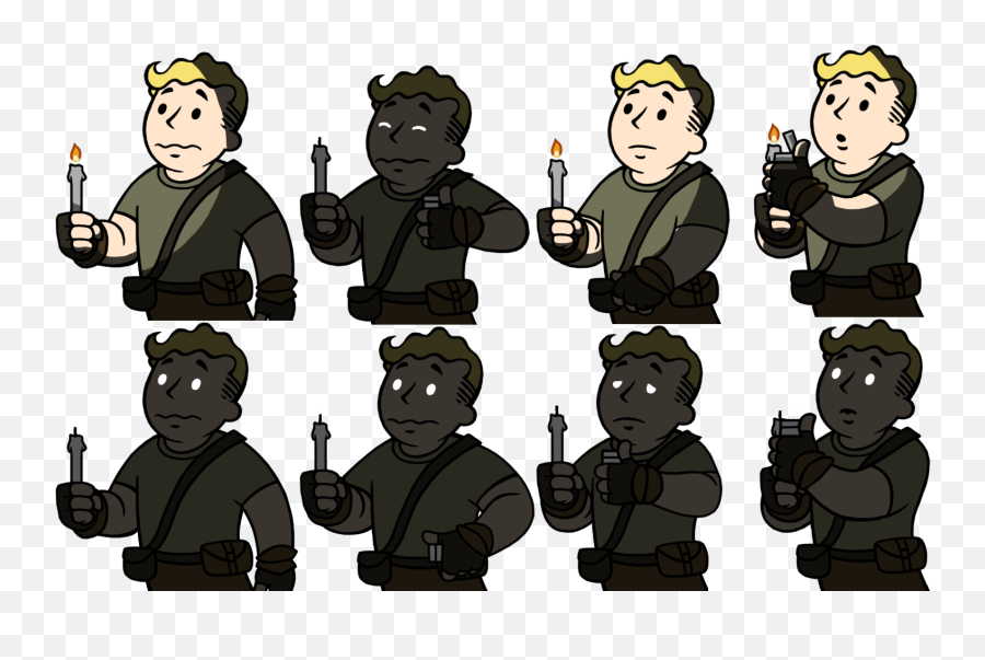 Download Vaultboy Animationspowerlow - Fallout Shelter Fallout The Vault Dweller Png,Vault Boy Transparent