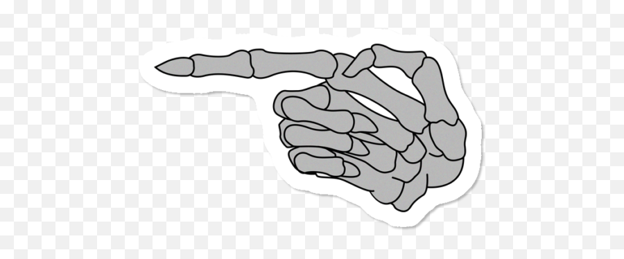 Download Hd Skeleton Hand - Sketch Transparent Png Image,Finger Point Png