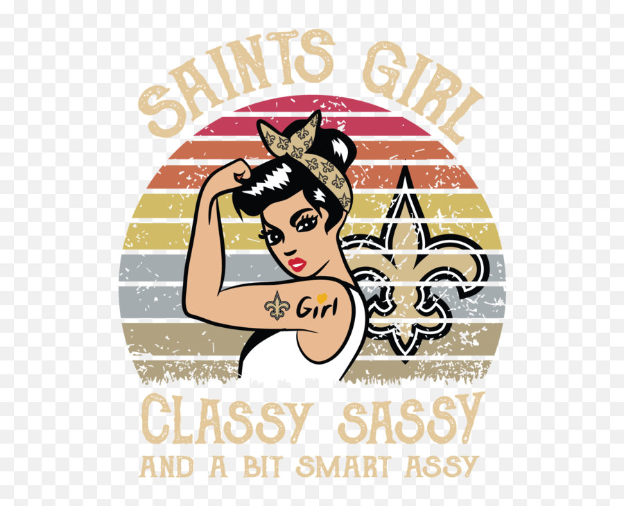 Saints Girl New Orleans Svg - Hair Design Png,New Orleans Saints Png