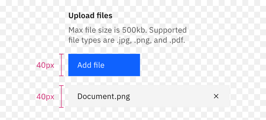 File Uploader U2013 Carbon Design System - Vertical Png,New File Button Icon