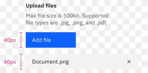 File Uploader U2013 Carbon Design System - Vertical png