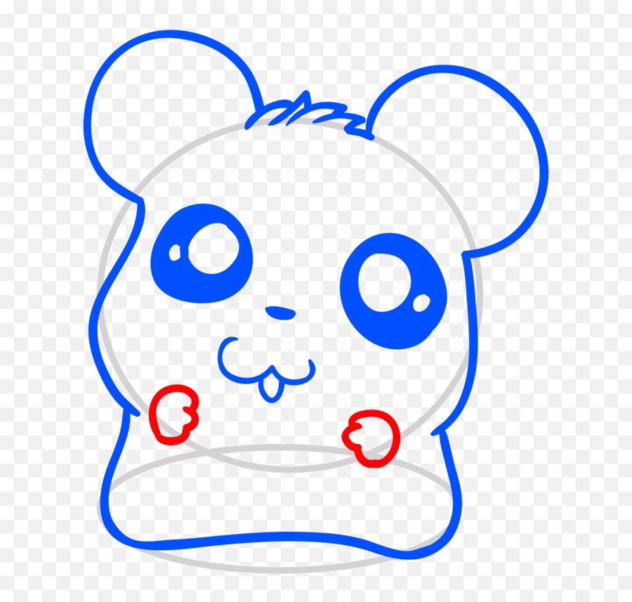 Learn How To Draw A Cute Hamster - Easy To Draw Everything Cute Hamsters Easy Drawings Png,Oshawott Icon