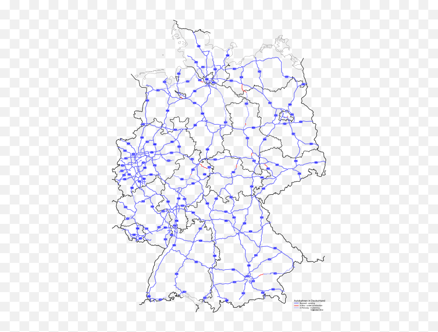 Transport In Germany - Wikiwand German Autobahn Network Png,Autobahn Icon