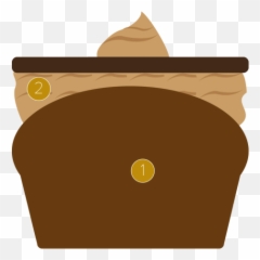 Vanilla And Praline Cupcake Callebaut - Dessert png