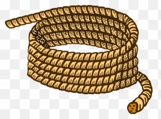Rope Png Clipart - Black And White
