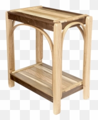 Exotic Woods Side Table In Clear Lacquer - End Table Png,Walnut Transparent