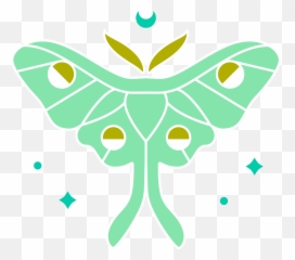 Home - small magic ceramics Luna Moth png