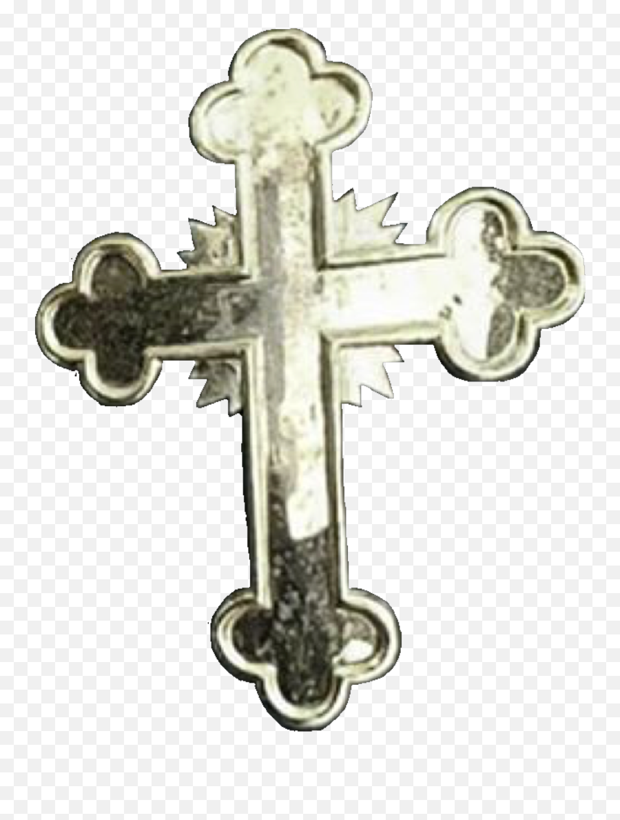 Silver Gold Cross Catholic Polyvore Png