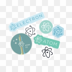 Atom Png - Atom Laptop Sticker 20978 Vippng Atom Stickers,Atom Png