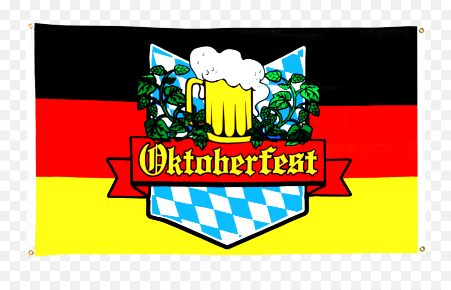 Oktoberfest Germany Flag For Balcony - 3 X 5 Ft German Flag Oktoberfest Png,German Flag Transparent