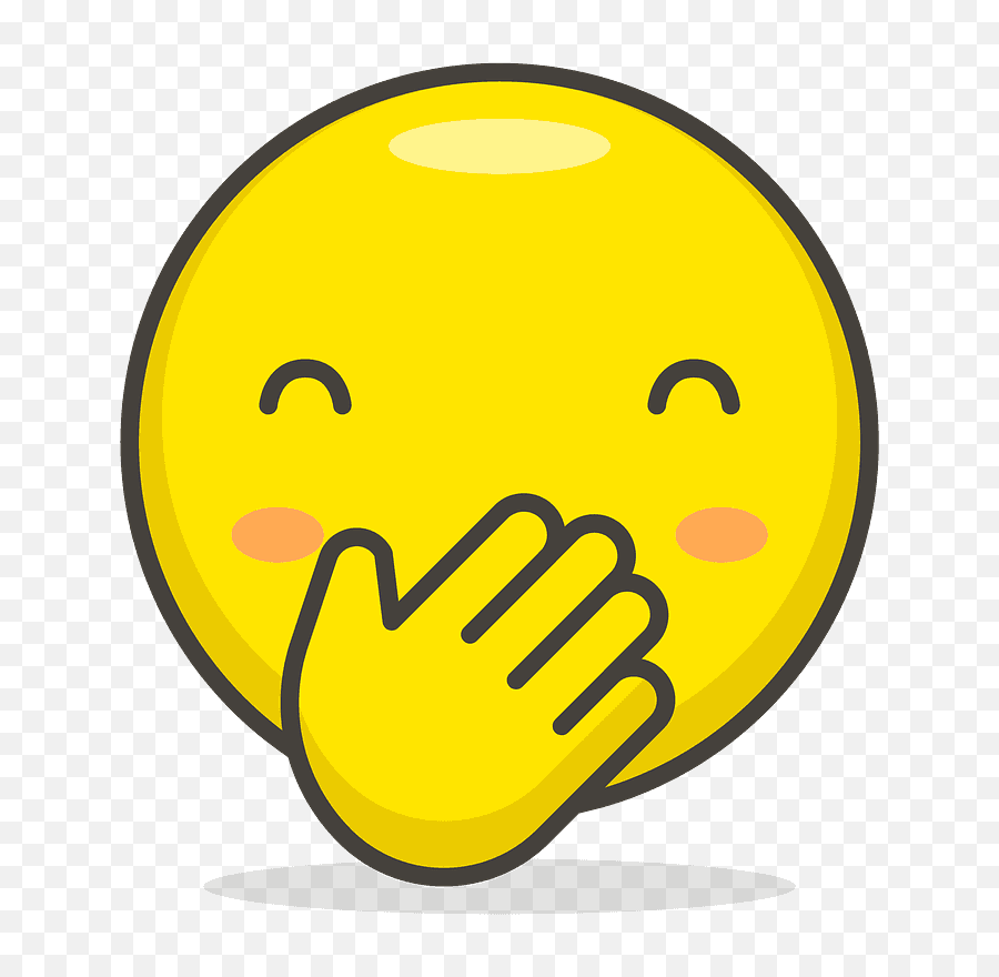 Blush Emoji Icon Of Colored Outline - Shy Smiley Png,Blushing Emoji Png