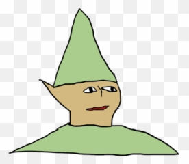 Download Hd Gnome Drawing Hat - Transparent Green Gnome Meme Child Gnome Png,Gnome Transparent