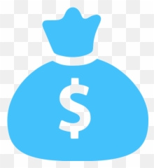 Caribbean Blue Money Bag Icon - Free caribbean Money Logo Png Blue