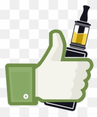 An Electronic Smoking Pipe Can Be Activated Either - Facebook Double Thumbs Up png