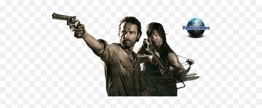 Download Png Daryl - Walking Dead Twd Daryl Rick Grimes Walking Dead Rick Y Daryl,Walking Dead Logo Png