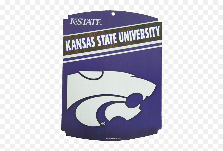 K - State Wildcats Ncaa Wooden Sign Kansas State Wildcat Logo White Png,Wooden Sign Png